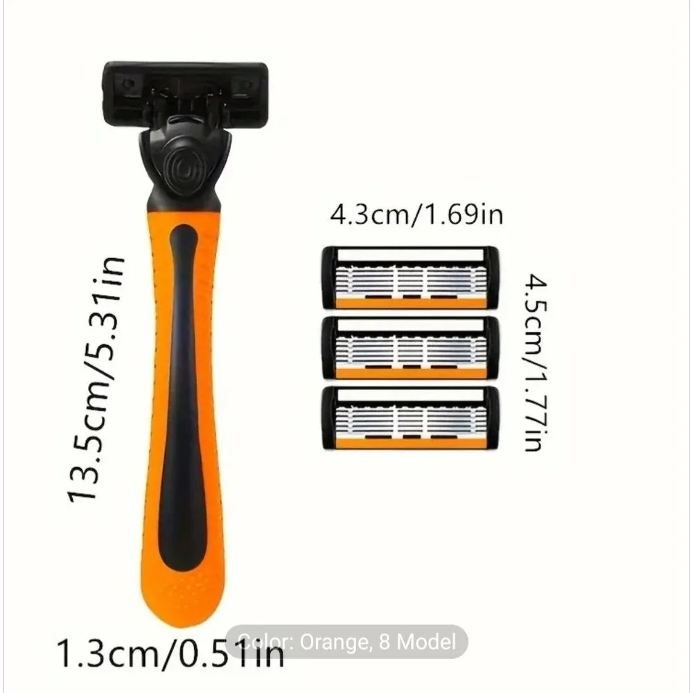 Men's Safety Razor Layer Replaceable Stainles Steel Hair Removal Shaving Blade